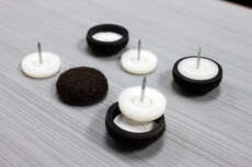 VersaGlide Formed Felt 1 in. Floor Savers (16) - Black ET-VG1-16PC